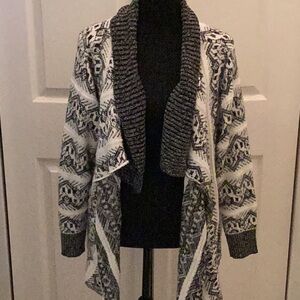 🌻NWOT Dress Barn Tri-Colored Open Front Cardigan Size 2X Warm & Comfy 🌻